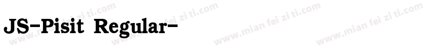 JS-Pisit Regular字体转换